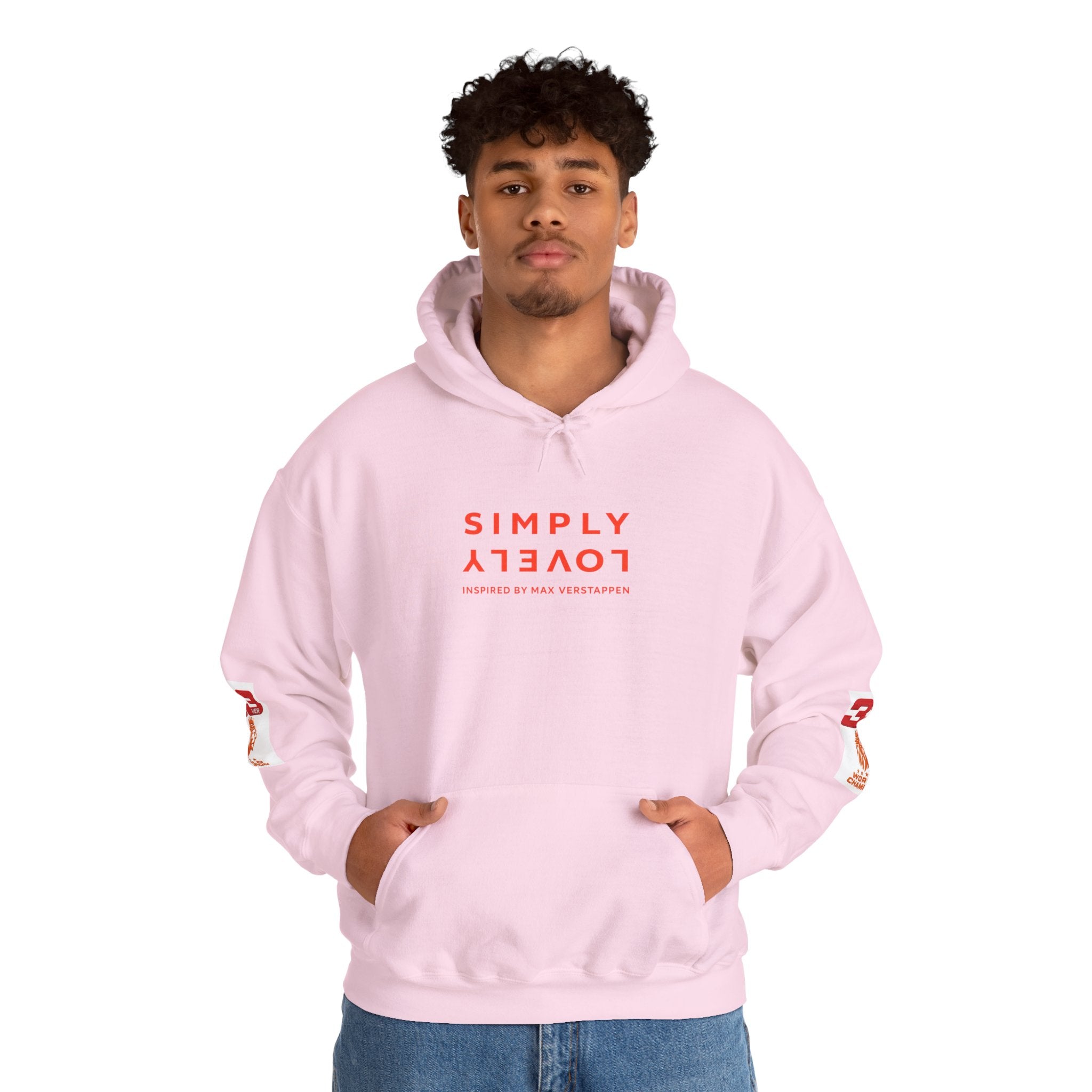 Hoodie - "SIMPLY LOVELY" Graphic Hoodie with Red Tiger Logo