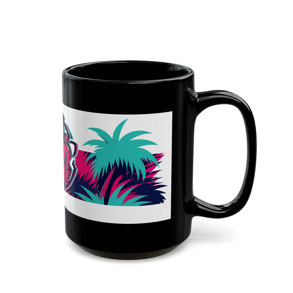 Max Verstappen Unleash The Lion Miami Palms Black Mug (11oz, 15oz)