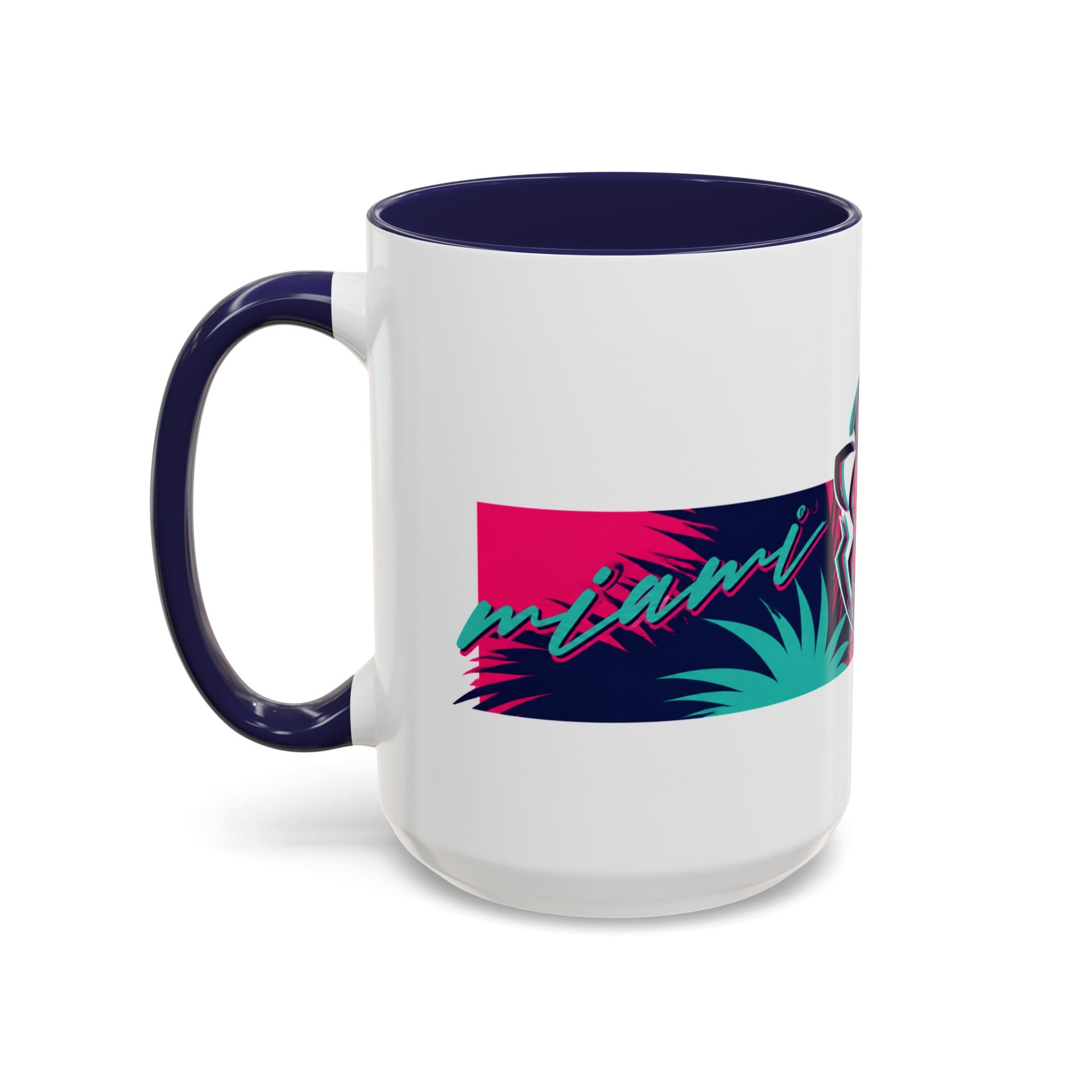 Verstappen Tropical Viper Accent Coffee Mug — Neon Palm Beach Design
