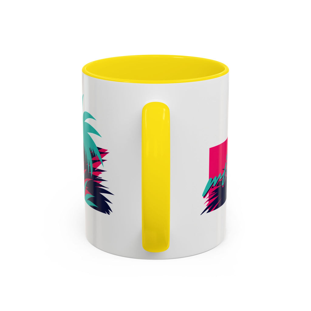 Verstappen Tropical Viper Accent Coffee Mug — Neon Palm Beach Design