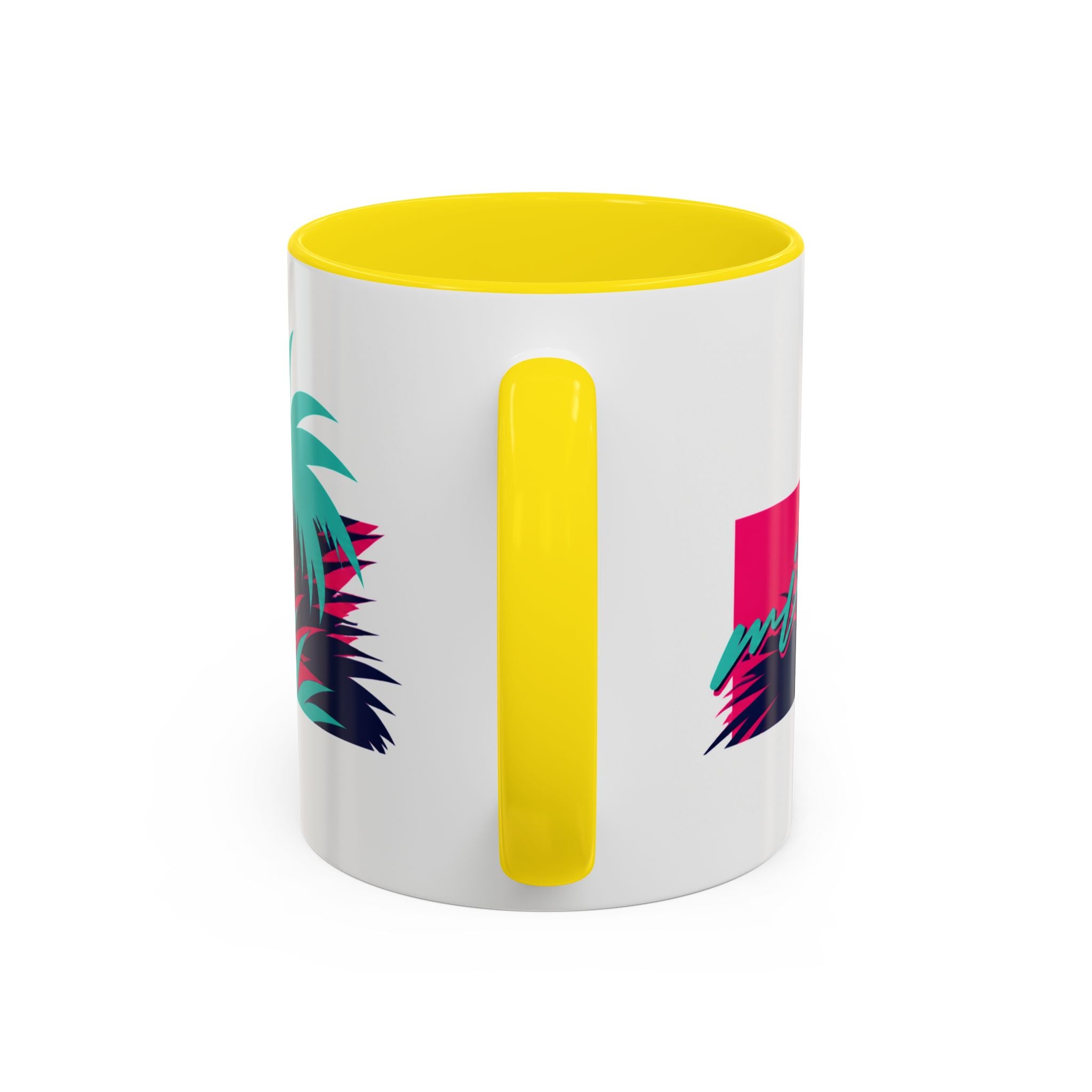 Verstappen Tropical Viper Accent Coffee Mug — Neon Palm Beach Design