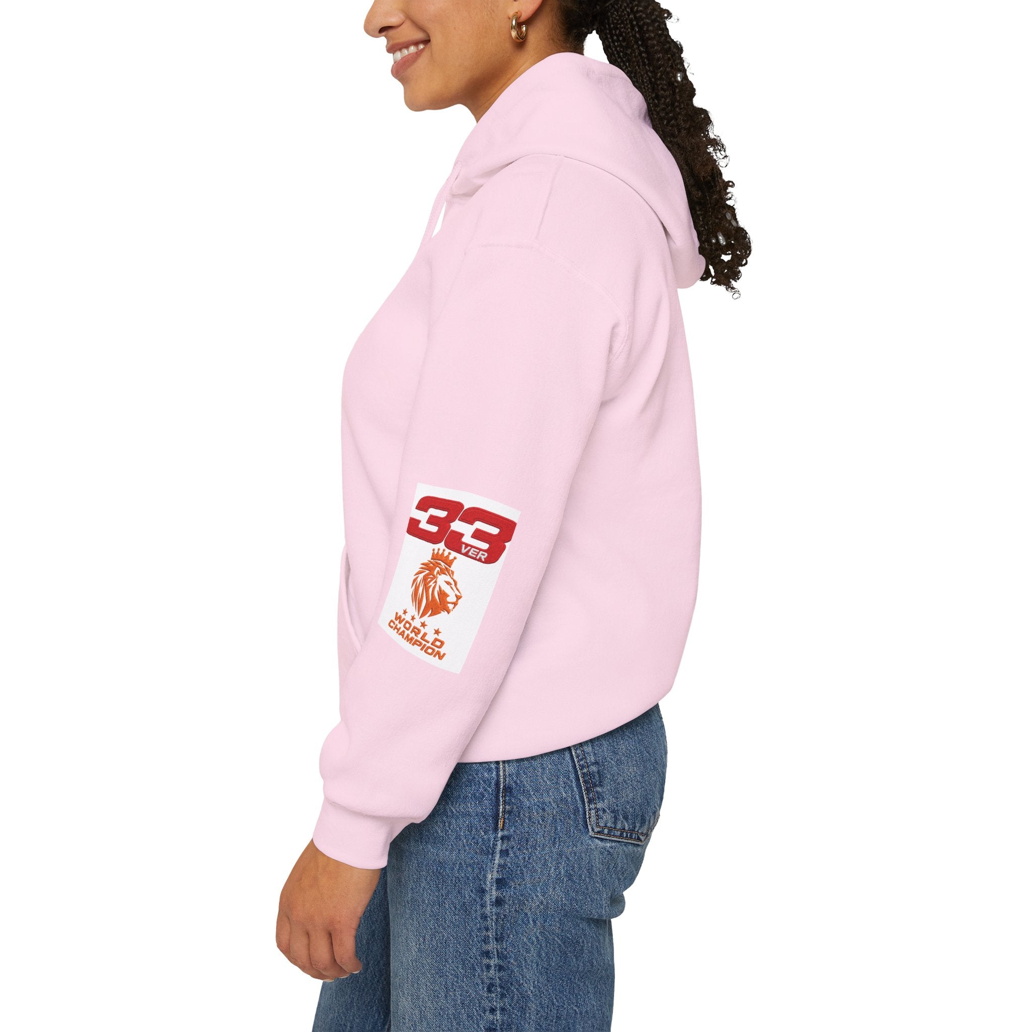 Hoodie - "SIMPLY LOVELY" Graphic Hoodie with Red Tiger Logo