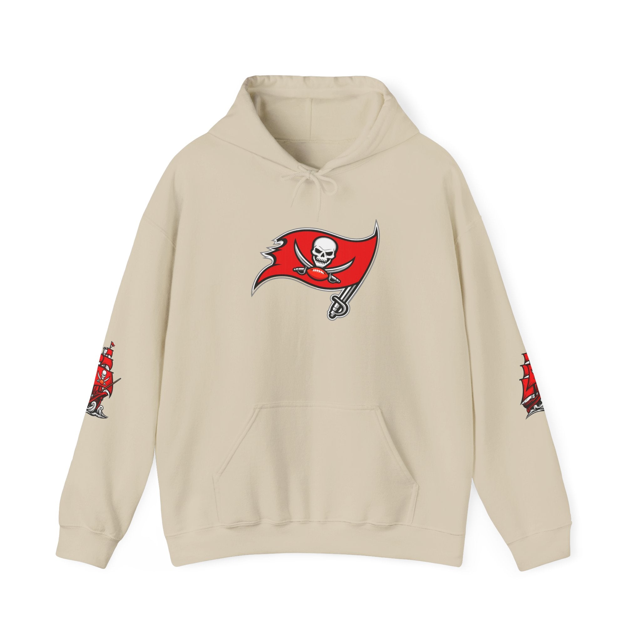Buccaneers Skull Flag Hoodie — Tampa Bay Football Fan Pullover Personalize it