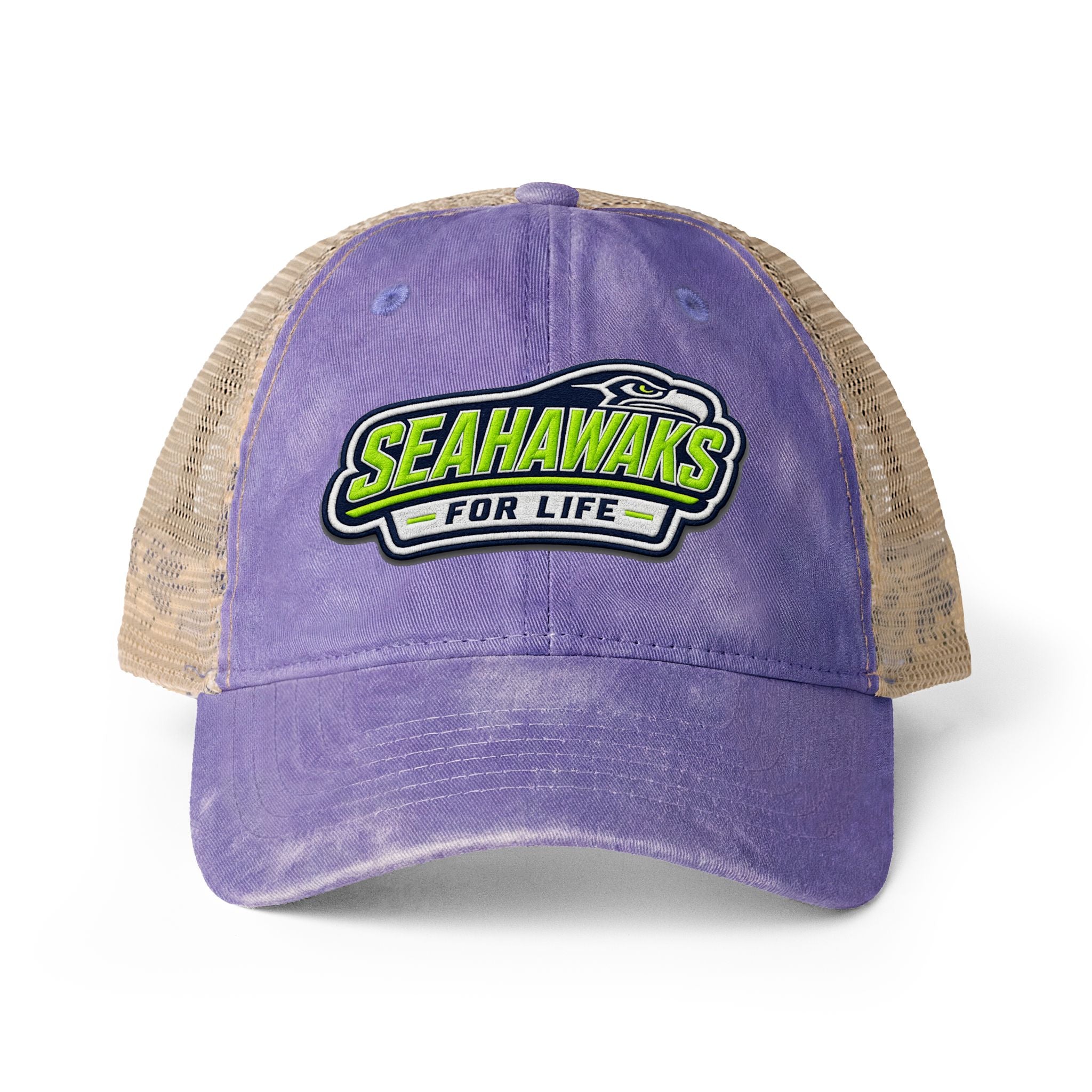 Seahawks for Life Women's Washed Mesh-Back Cap