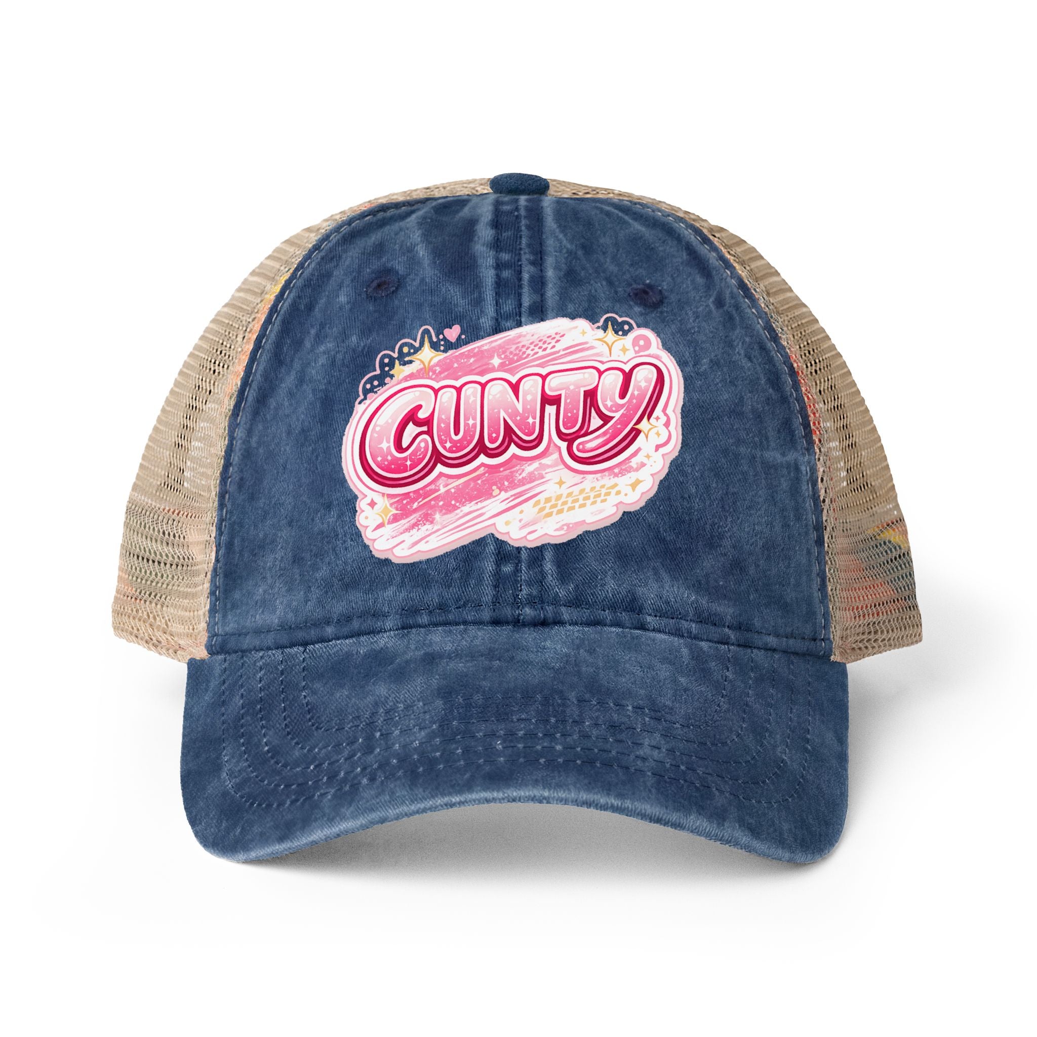 CUNTY Women's Washed Mesh-Back Cap