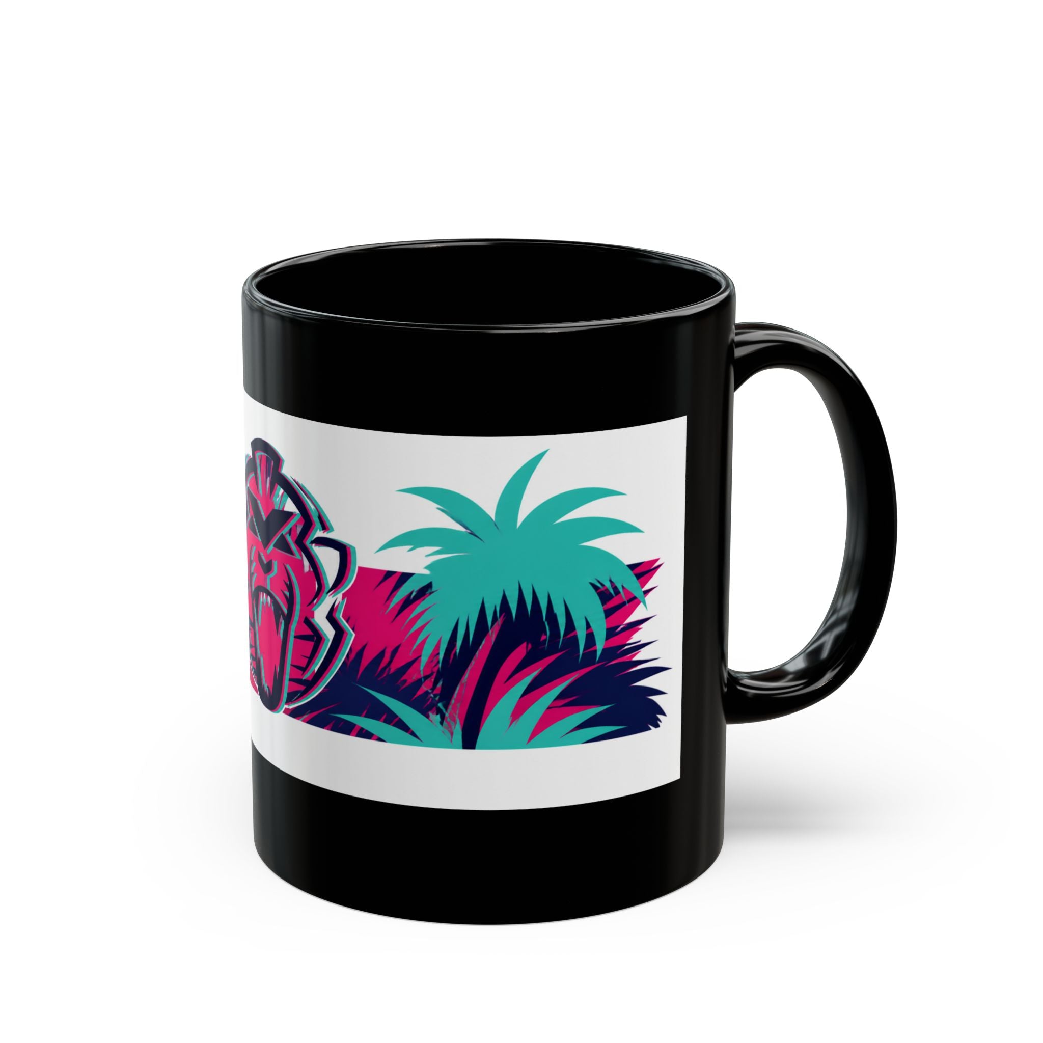 Max Verstappen Unleash The Lion Miami Palms Black Mug (11oz, 15oz)