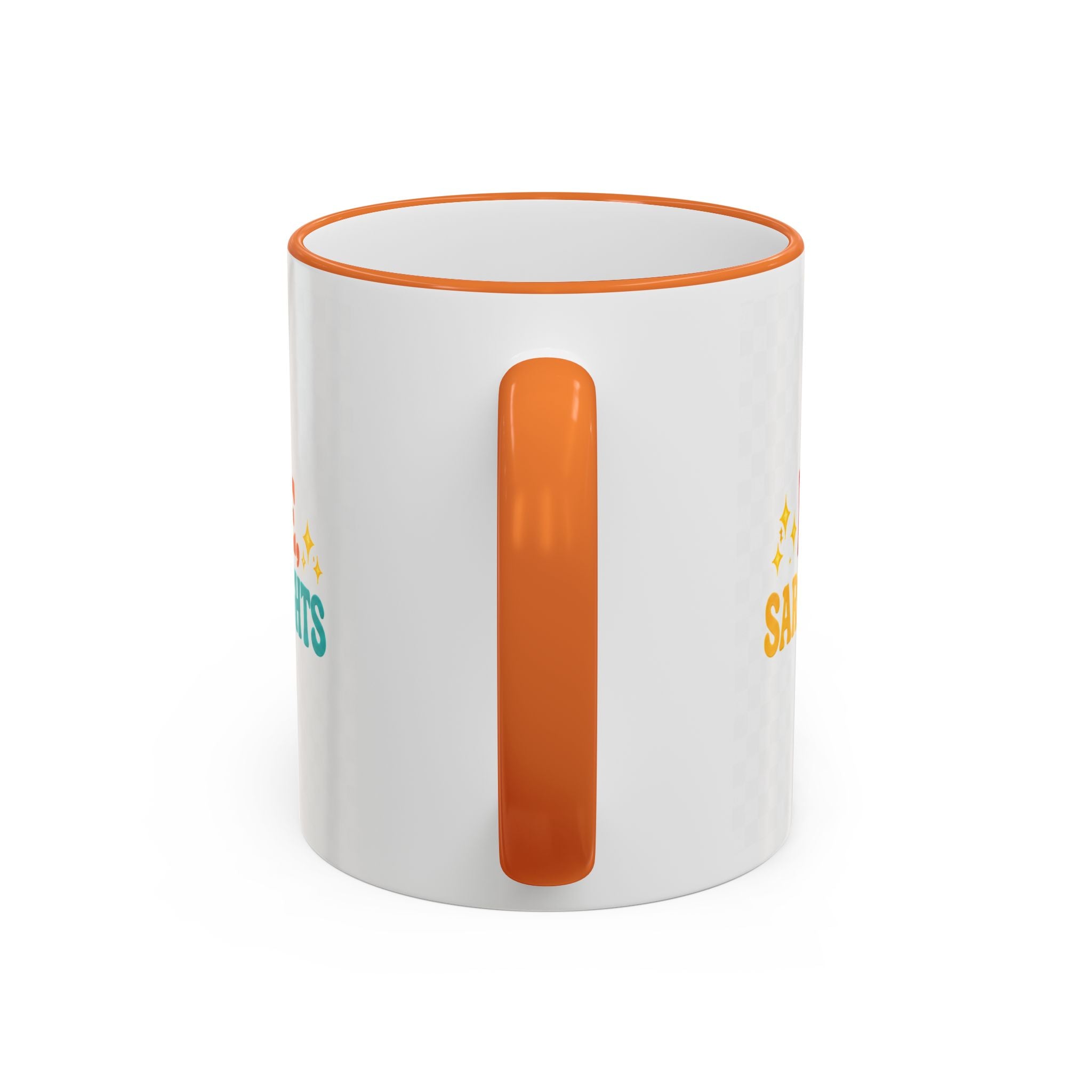 “Run on Caffeine, Chaos & Inappropriate Thoughts” Accent Funny Mug