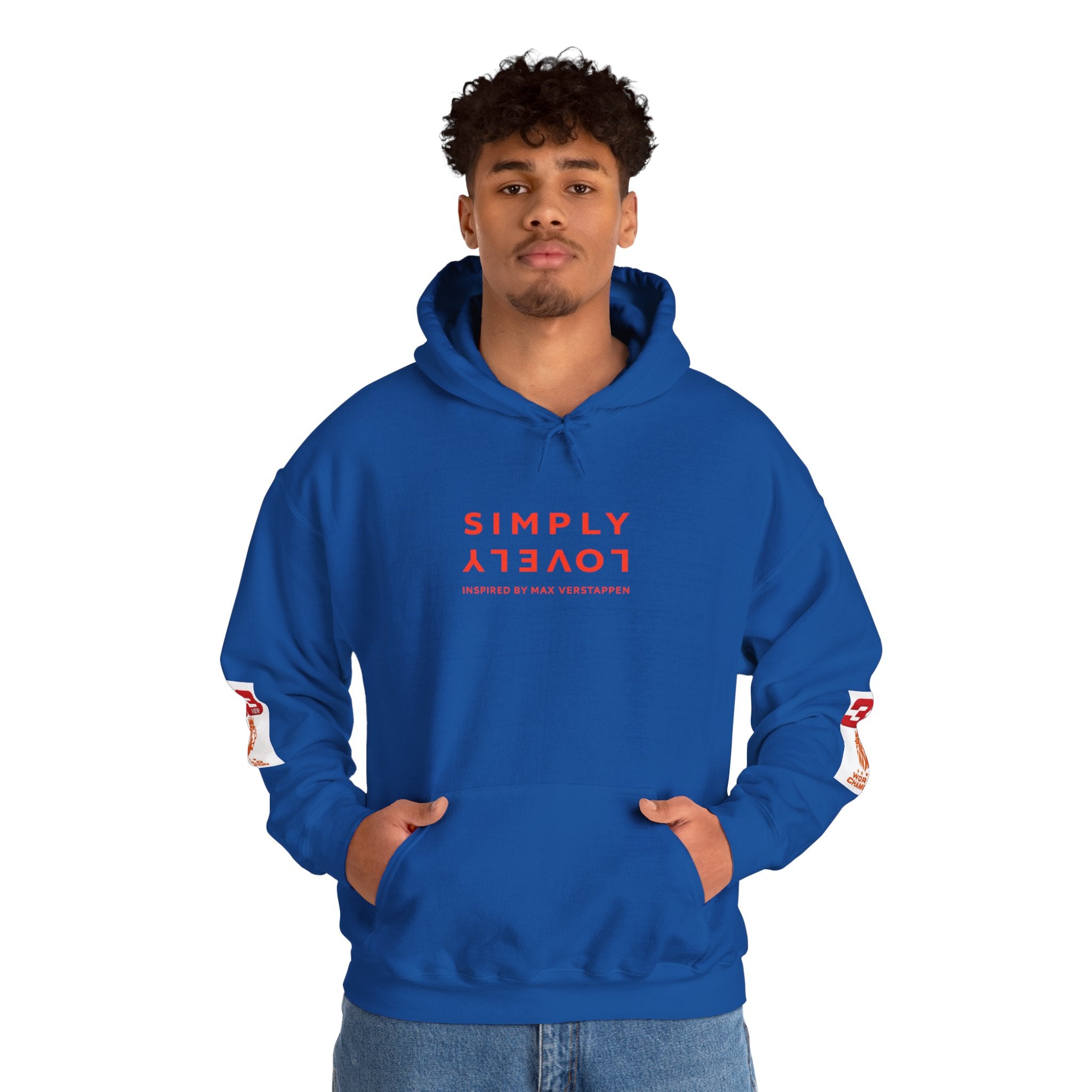 Hoodie - "SIMPLY LOVELY" Graphic Hoodie with Red Tiger Logo