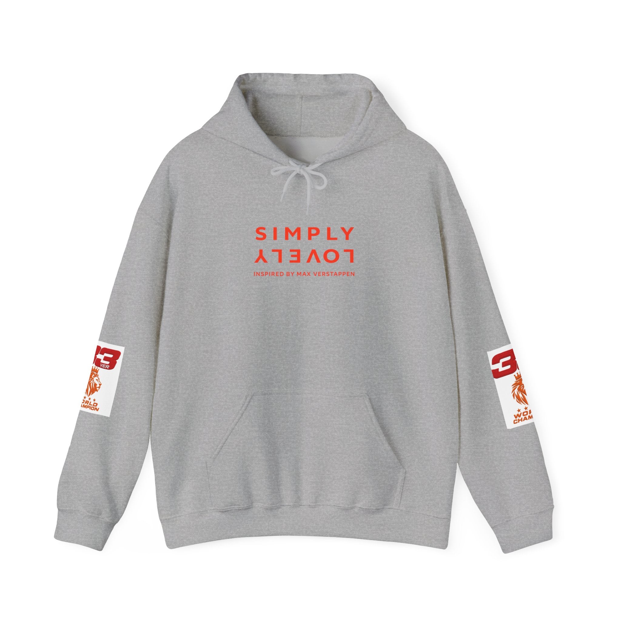 Hoodie - "SIMPLY LOVELY" Graphic Hoodie with Red Tiger Logo