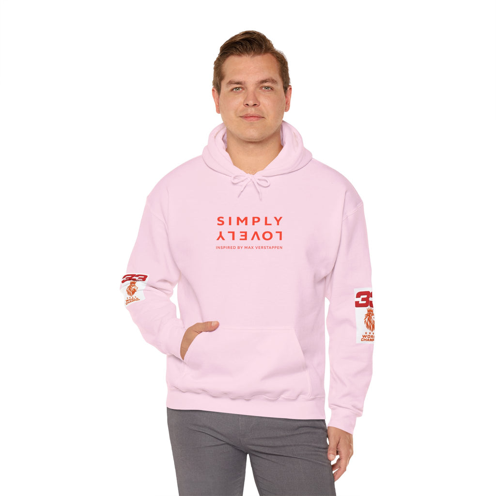 Hoodie - "SIMPLY LOVELY" Graphic Hoodie with Red Tiger Logo
