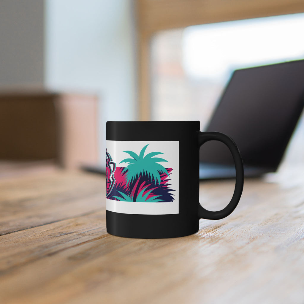 Max Verstappen Unleash The Lion Miami Palms Black Mug (11oz, 15oz)