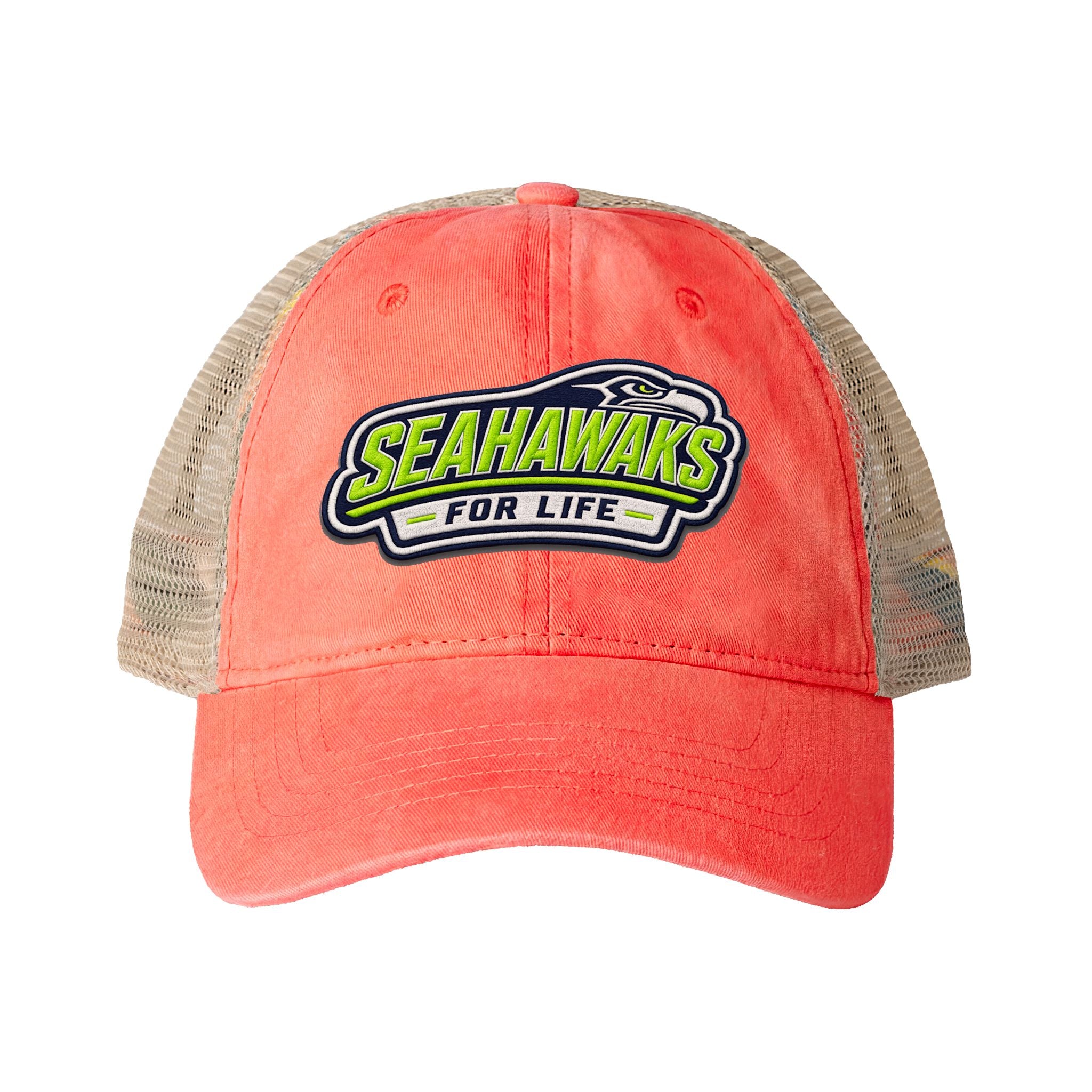 Seahawks for Life Women's Washed Mesh-Back Cap