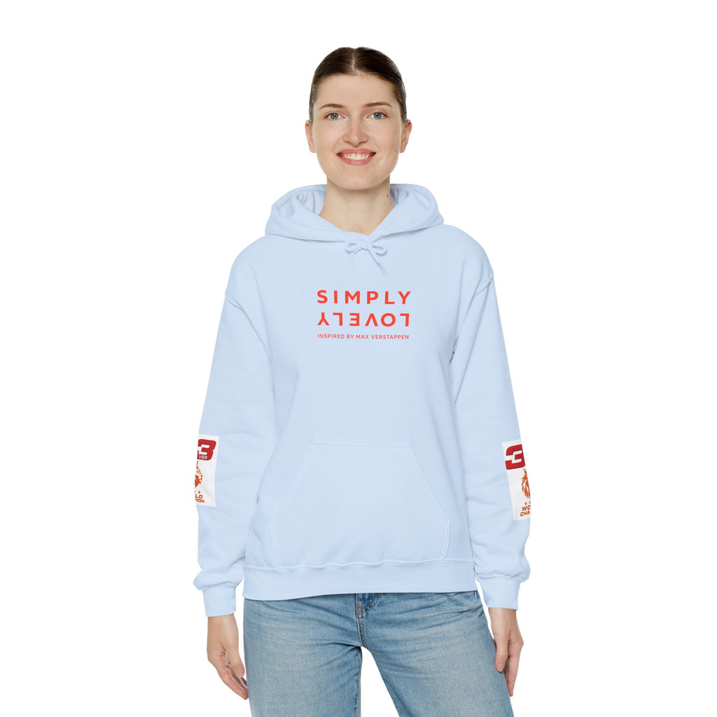 Hoodie - "SIMPLY LOVELY" Graphic Hoodie with Red Tiger Logo
