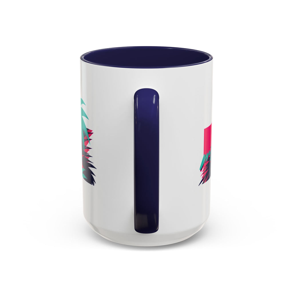 Verstappen Tropical Viper Accent Coffee Mug — Neon Palm Beach Design