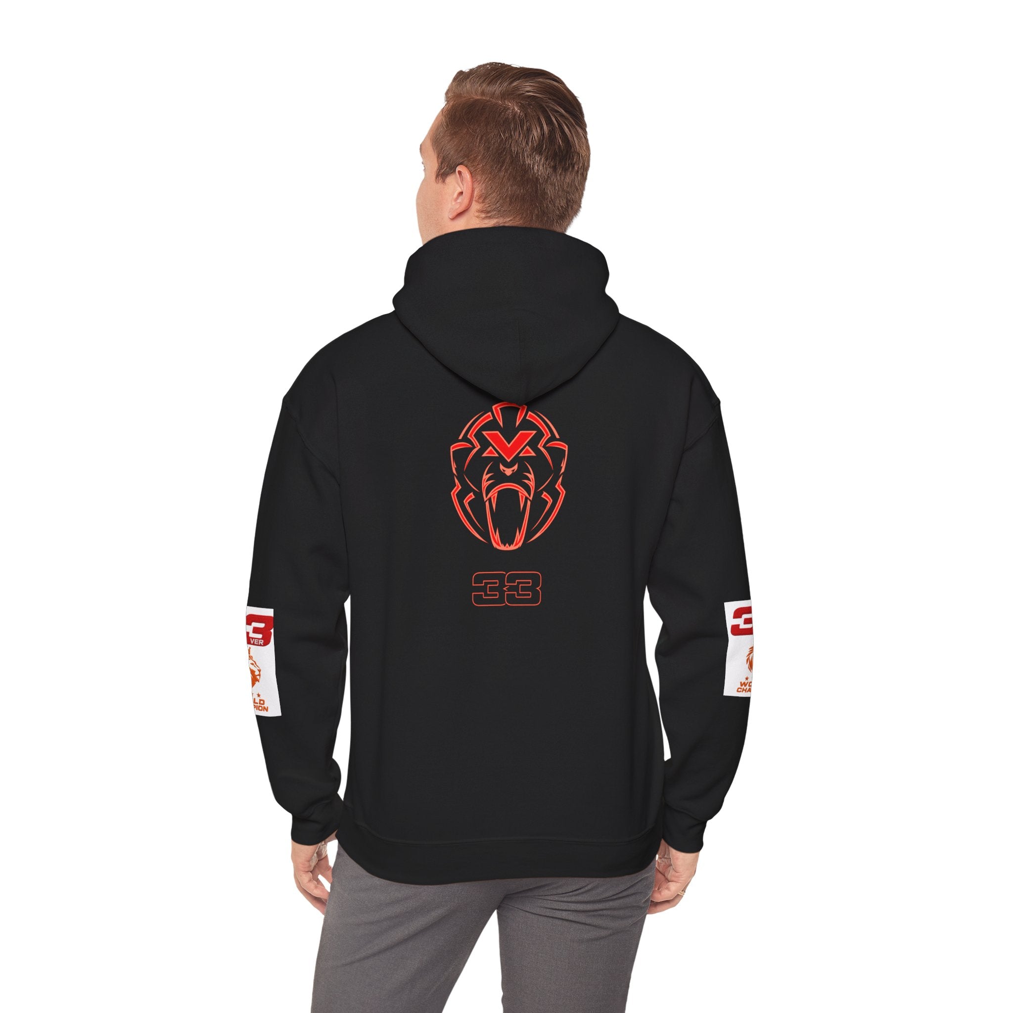 Hoodie - "SIMPLY LOVELY" Graphic Hoodie with Red Tiger Logo