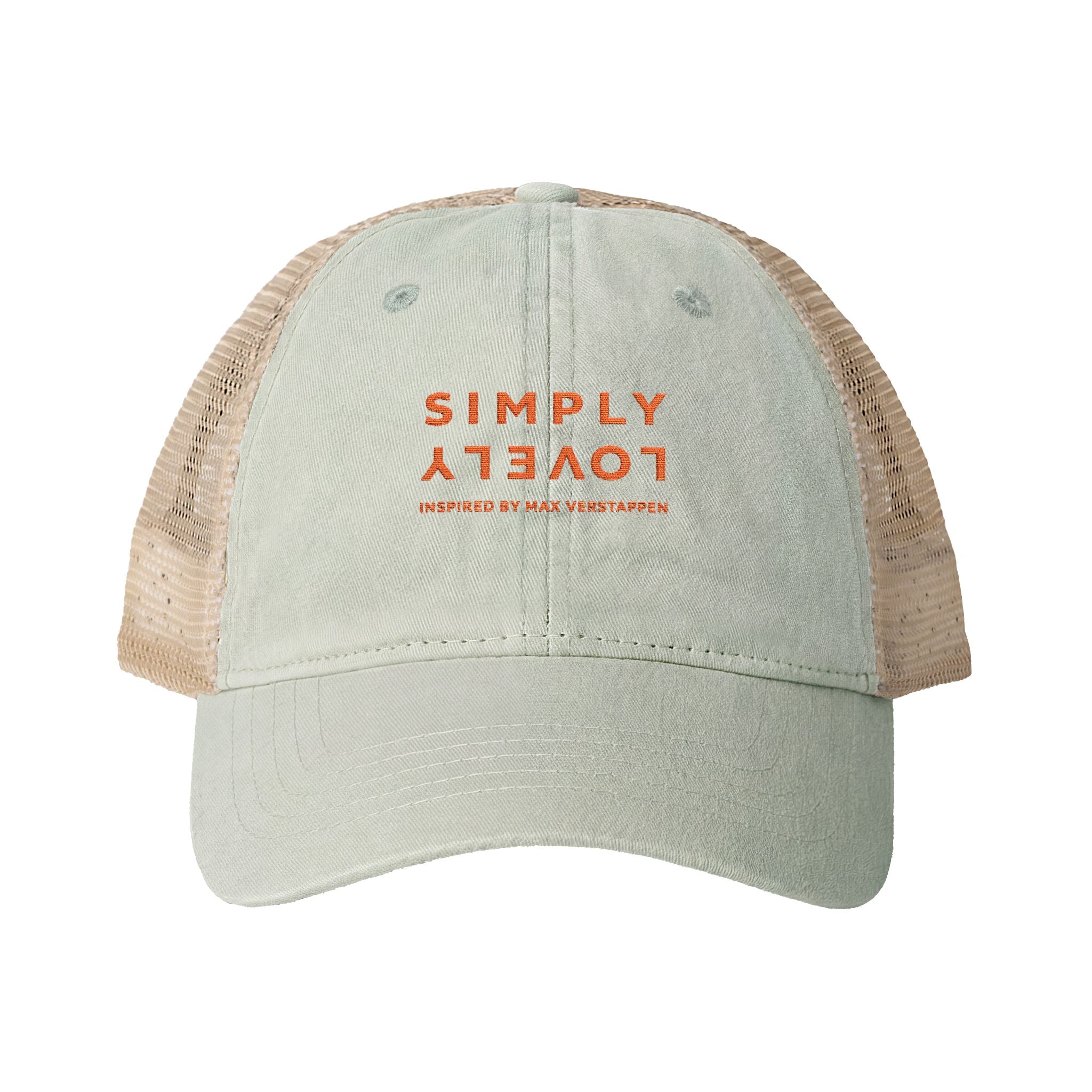 "SIMPLY LOVELY" Women's Washed Mesh-Back Cap