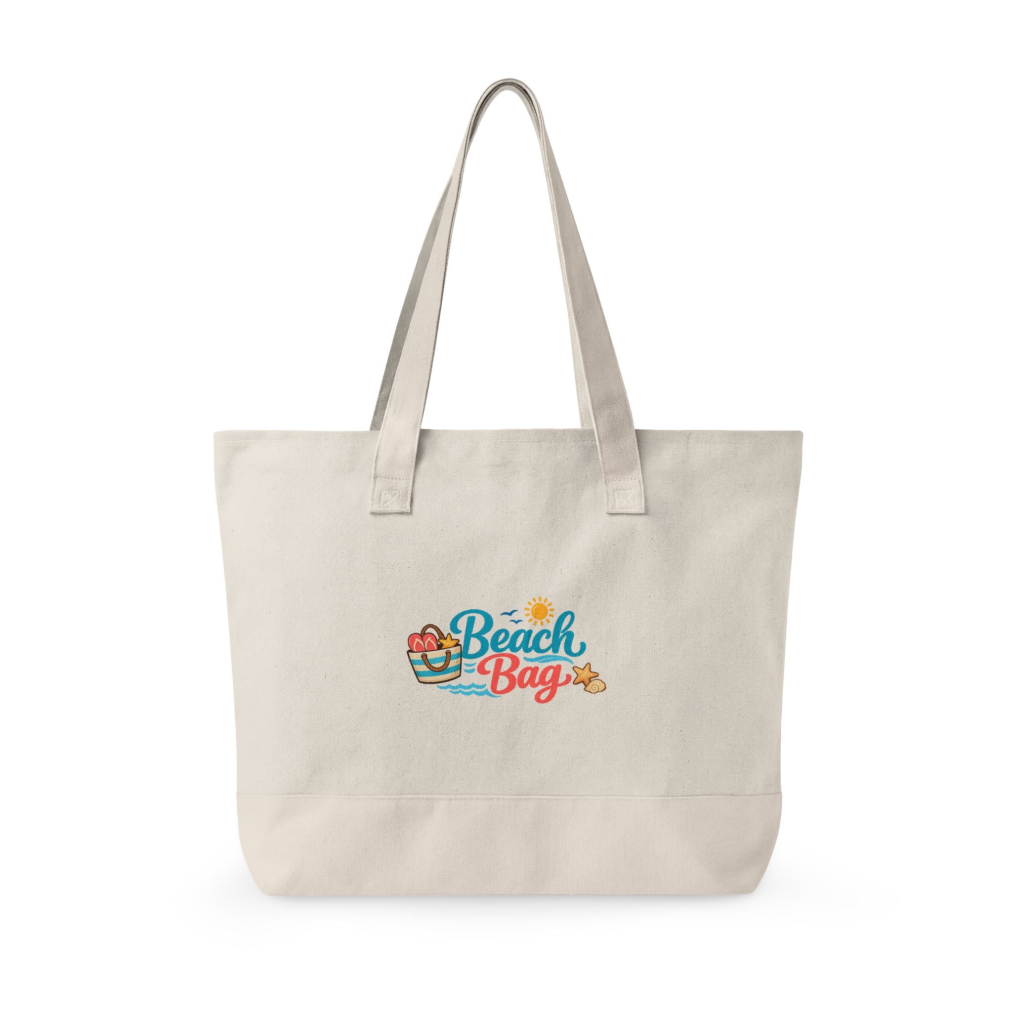 Floral Sugar Skull & 'Beach Bag' Zippered Tote