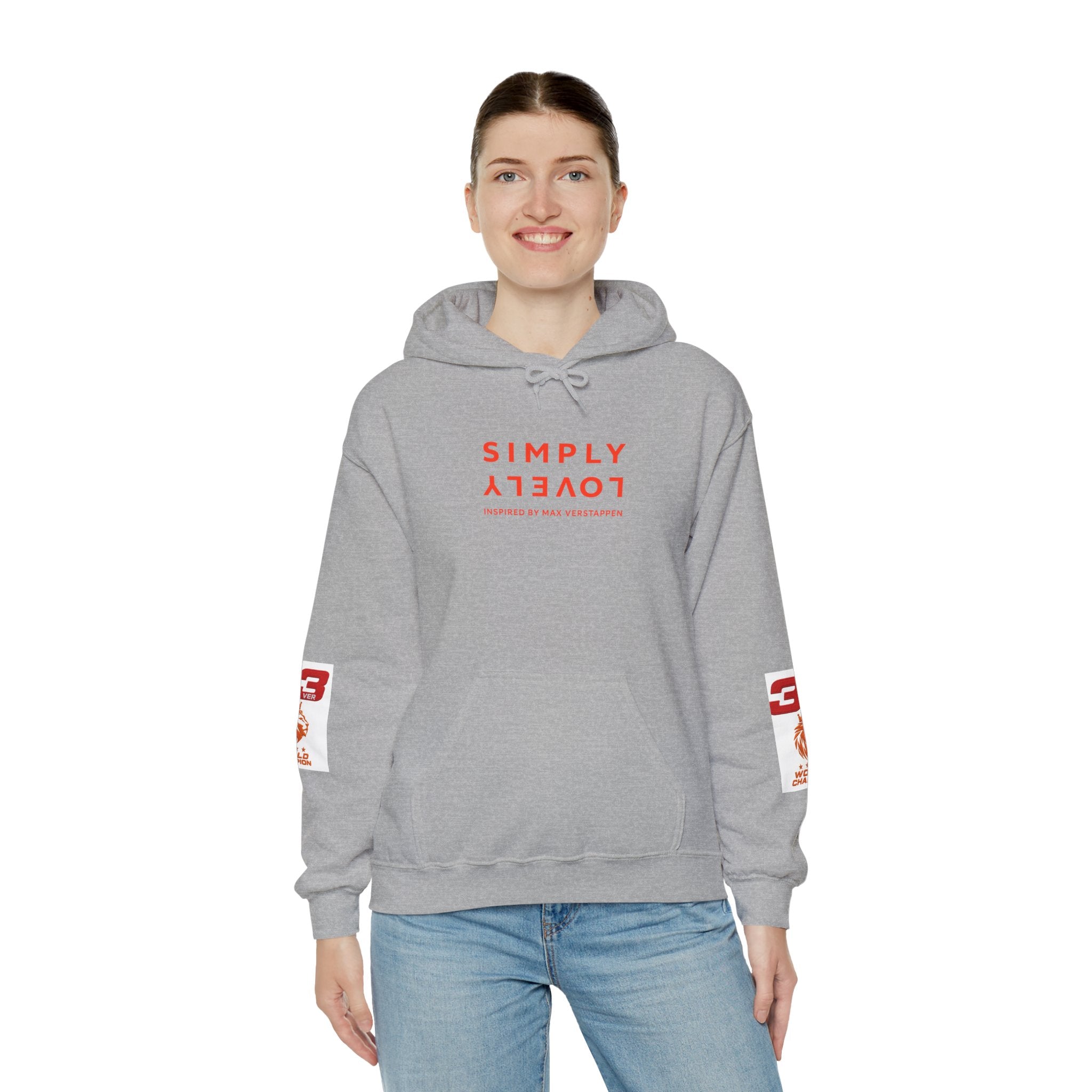 Hoodie - "SIMPLY LOVELY" Graphic Hoodie with Red Tiger Logo