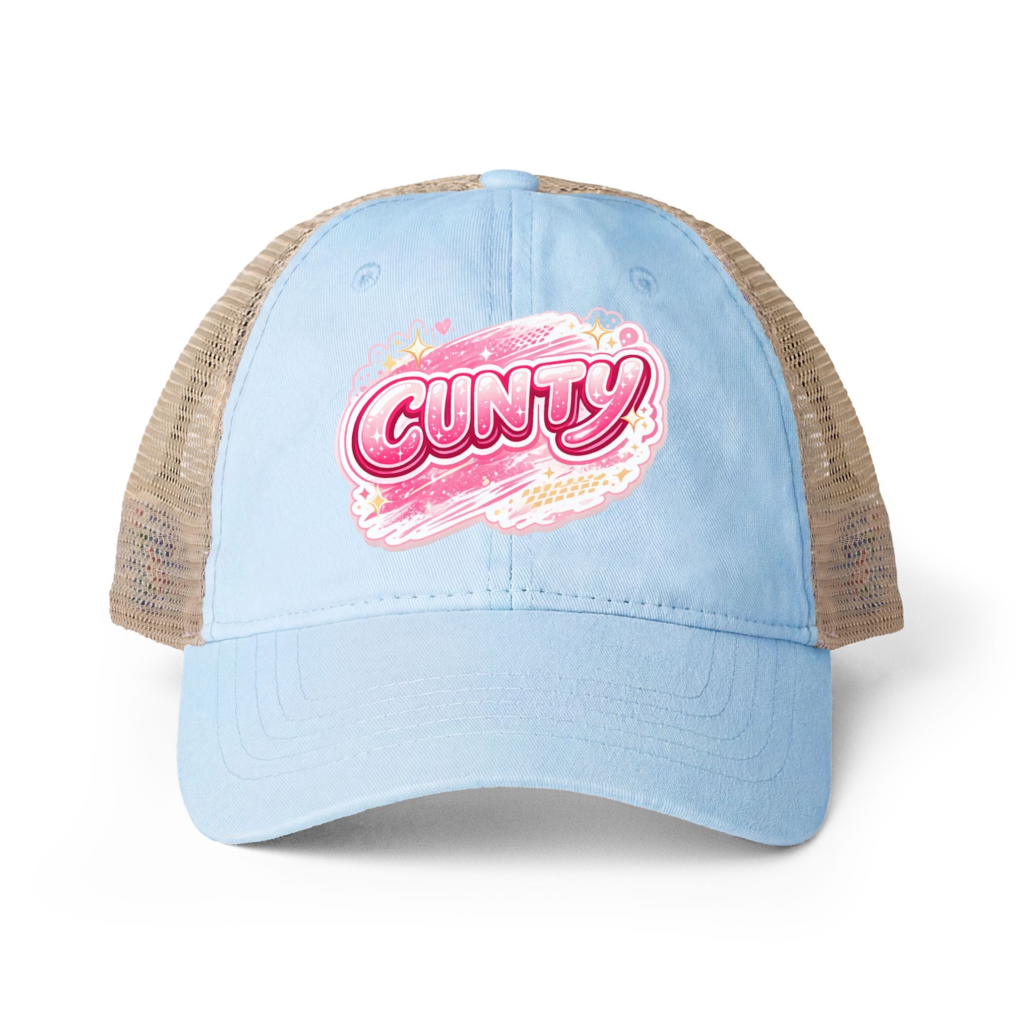CUNTY Women's Washed Mesh-Back Cap