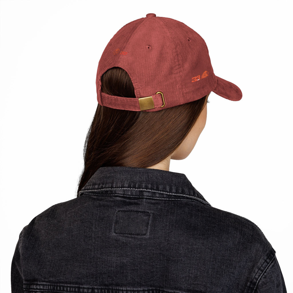 'Unleash the Lion #33' Embroidered Patch Corduroy Vintage Cap